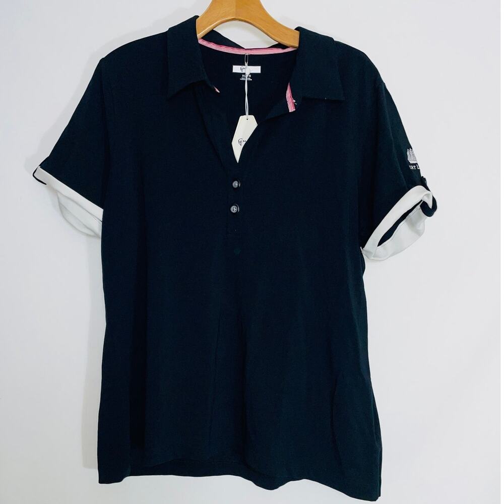 NWT Greg Norman‎ Golf Shirt - Women's Size XL - Port Ludlow Logo
